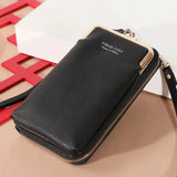 Women Wallet Small Shoulder Bag Multi-Function Letter Phone Money Wallets Clutch