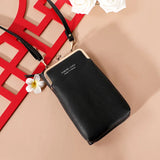 Women Wallet Small Shoulder Bag Multi-Function Letter Phone Money Wallets Clutch