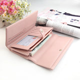 High Leather Women Wallets: Long, Hasp Closure, Dollar Compartments