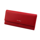 High Leather Women Wallets: Long, Hasp Closure, Dollar Compartments