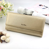 High Leather Women Wallets: Long, Hasp Closure, Dollar Compartments