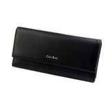 High Leather Women Wallets: Long, Hasp Closure, Dollar Compartments