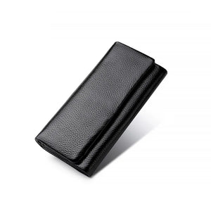 Pink Women's Leather Long Money Clutch Wallet