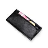 Pink Women's Leather Long Money Clutch Wallet