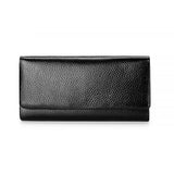 Pink Women's Leather Long Money Clutch Wallet