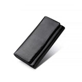 Pink Women's Leather Long Money Clutch Wallet