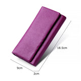 Pink Women's Leather Long Money Clutch Wallet
