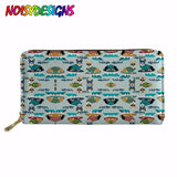 Women Wallets Lady Purse Long Wallet Corgi Glasses Mint Orange Prints Clutch