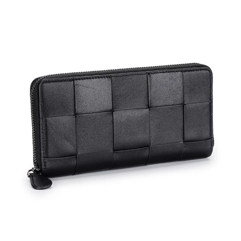 Leather Women's Wallet Long Zipper Money Coin Holder Purse