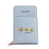 Avocado Print Touch Screen Cell Phone Purse Women Wallets Mobile Phone Bag