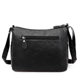 Soft PU Leather Shoulder Bag Crossbody Handbag Multi-pocket Messenger Bags