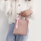 Waterproof Candy Leather Shoulder Bag w/ Metal Chain Sale-WT