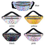 Waterproof Cartoon Colorful Phone Pouch Girls Bum Bag