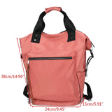 Women Waterproof Nylon Tote Shoulder Handbags Backpack