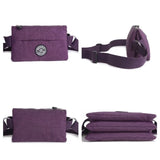 Waterproof Nylon Chest Waist Pack Belly Purse Waist Bag Zipper Pocket