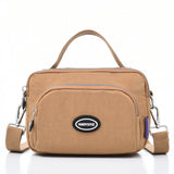 Waterproof Nylon Crossbody Bag For Women Ladies Zipper Tote Shoulder Handbag