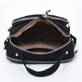 Waterproof Nylon Crossbody Bag For Women Ladies Zipper Tote Shoulder Handbag