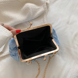 Leather Wedding Shoulder Bag Chain Cross Body Party Dinner Wallet