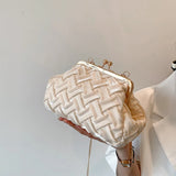 Leather Wedding Shoulder Bag Chain Cross Body Party Dinner Wallet