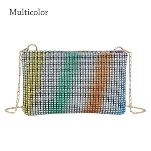 Women Wedding Party Rhinestones Shoulder Bags Clutch Phone Pouch