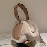 Mini Faux Fur Crossbody Bag Soft Plush Handbag