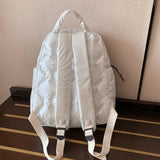 Women Winter Down Feather Padded Packback Large Multiple Pockets