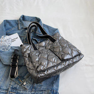 Quilted Waterproof Winter Crossbody Bag