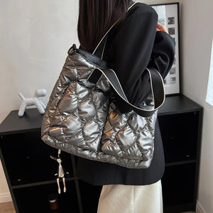 Quilted Waterproof Winter Crossbody Bag