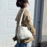 Women Winter Handbag Purses Space Pad Cotton Crossbody