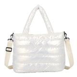 Women Winter Handbags Mobile Space Glossy Female Down Bags Cotton-padded Jacket