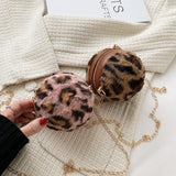 Leopard Pattern Ball Bag Single Shoulder Coin Purse