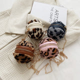 Leopard Pattern Ball Bag Single Shoulder Coin Purse