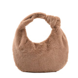 Winter Plush Handbag Vintage Underarm Bag Sac A Main Ladies Hobos Bags