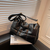 Women Winter Shoulder Bags Large Soft Space Cotton Padded Crossbody Bag