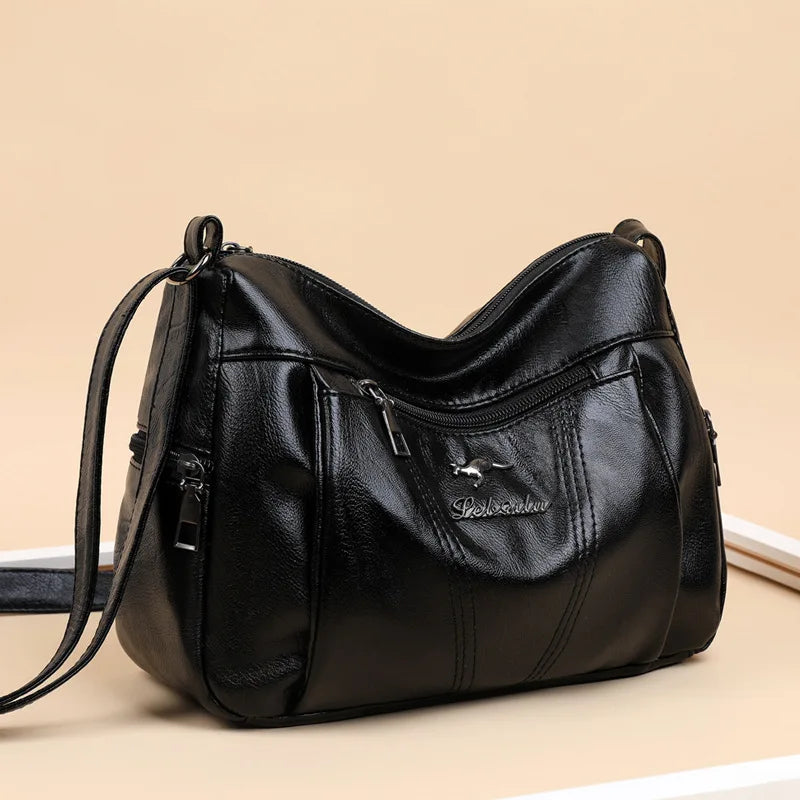 Simple Shoulder Retro Casual Lady Side Bag