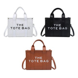 Women Work Tote Handbag PU Leather with Shoulder Strap Daily Use Bag