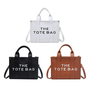 Women Work Tote Handbag PU Leather with Shoulder Strap