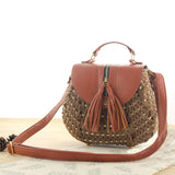 Women Woven Shoulder Bag Beach Travel Satchel Bags