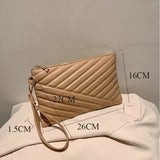 Chic Leather Envelope Wristlet Bag for Women