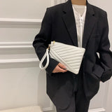 Chic Leather Envelope Wristlet Bag for Women