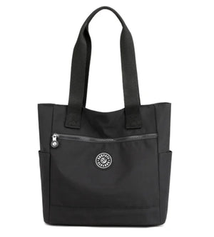 Women Zipper Top-handle Bag Large Shoulder Handbag, Nylon Travel Bag