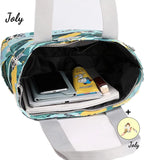 Women Zipper Top-handle Bag Large Shoulder Handbag, Nylon Travel Bag