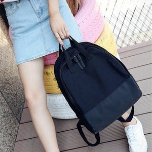 Canvas Backpack College Student School Backpack Bags for Teenagers Rucksack Male