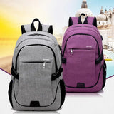 USB Charging Laptop Backpack Business Student Bag