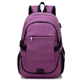USB Charging Laptop Backpack Business Student Bag