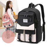 Women Backpack for Teenage Girls Waterproof Nylon Schoolbag