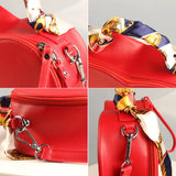 Women's Leather Handbags Red Tote Shoulder Bag