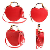 Women's Leather Handbags Red Tote Shoulder Bag