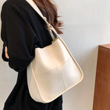 Women Bucket Shoulder Bag PU Leather Handbag and Purse Female Messenger Bags