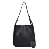 Women Bucket Shoulder Bag PU Leather Handbag and Purse Female Messenger Bags